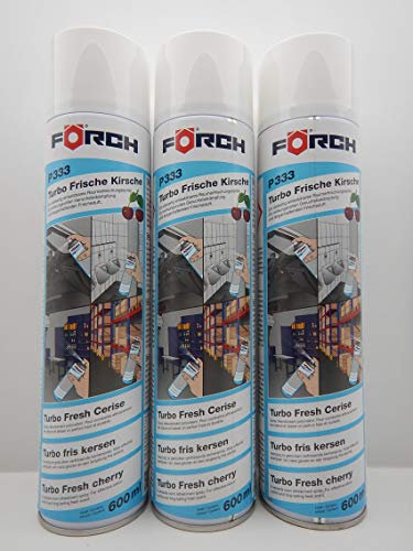 FORCH Turbo FRISCHE Kirsche GERUCHSVERNICHTER LUFTERFRISCHER RAUMSPRAY (3)