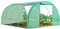 IDMarket - Serre Tunnel de Jardin 4 Saisons 12M² Verte Gamme maraîchère Zebra 4x3M