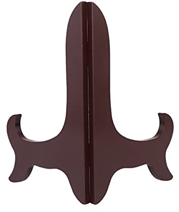 BESPORTBLE Dish Holder Wooden Display Stand Plate Stand for Display Small Rack Shelf White for Shop