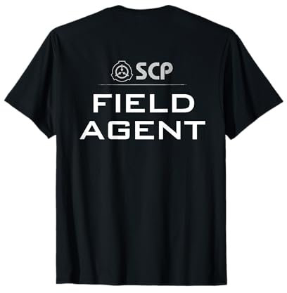 SCP Foundation Field Agent, Design auf der Rückseite T-Shirt