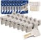 GERCAR Pro Lot de 7 cylindres à bouton, à fermeture identique, 30/30 mm, avec 35 clés, pour serrure de porte, longueur : 60 mm, A : 30, B : 30, en laiton mat massif