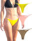 KUKU PANDA Perizoma da Donna Sexy Hot Filo Tanga Mutande in Cotone Senza Cuciture Intimo Pacco da 3 Slip (Arancione Rosa/Giallo/Caramello, Medium)