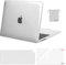 MOSISO Funda Compatible con MacBook Air 13 Pulgadas M4 M3 M2 2025 2022-2024 A3240 A3240 A3113 A2681, Carcasa para MacBook Air 13,6 M4 M3 M2&Tapa Teclado&Pantalla Protector&Bolsa,Cristal Claro