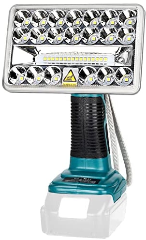 18W 2000LM LED schnurlose Lampe, kompatibel mit Makita 18V LXT Lithium-Batterie, 18V Arbeitsleuchte für Camping, Autoreparatur, Notfall- und Baustellenbeleuchtung