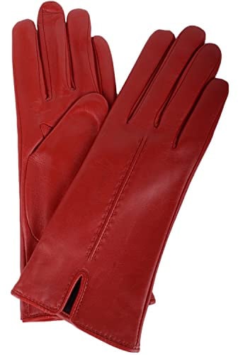 SNUGRUGS Womens Soft Leather Winter Glove with Single Point Stitch Detail