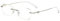 Eyglajdd Randlose Damen Lesebrille,Blaulichtfilter Brille Metall Material Federscharniere Lesebrille Lesehilfe Silber +2,00