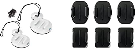 GoPro Accessory Surf Hero Expansion Kit Kamerabefestigung, ASURF-001 & Klebehalterungen (2 x Gebogene, 3 x gerade, geeignet für HD HERO2/HERO3/HERO3+)