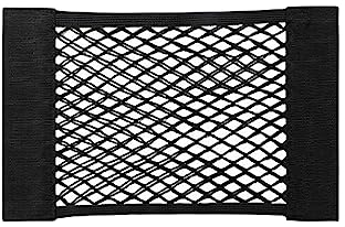1 Stück Kofferraum Netztasche, 60 x 25cm Auto Gepäcknetz, Universal Klett Kofferraumnetz Tasche, Gepäcknetz Elastisch Aufbewahrung Netz Mit Klettverschluss für Auto/SUV
