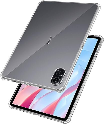 MEMELOKA Cover per Honor Pad X9, Trasparente Morbido TPU Silicone Protettiva Custodia Antiurto Anti-Graffio Bumper con Angoli Rinforzati