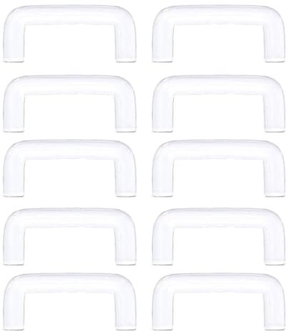 SAKEIOU 10 Stück transparente Septum-Ringhalter, U-förmiger Piercing-Hider, flexibler Nasenhalter aus Acryl, Körperschmuck