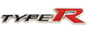 MyFisher zlj6688 3D-Metall-Auto-Frontgrill, Auto-Emblem, Aufkleber, Typ R Racing, Typ S Sport-Logo, kompatibel mit Civic Accord CRV Hrv City CRIDER (Color : Small Type R Sticker)