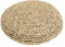 Cojín de Asiento Plano de Paja, Redondo de Futón de Ratán Tejido Estilo Japonés, Almohadilla Transpirable Versátil para Esterilla de Yoga, Puf Suave (30CM/Marrón)