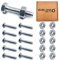 M6 Nuts & Bolt 10 Pack (M6 x 25mm Bolts & M6 Nuts) Hex Bolt/Setscrew Fully Threaded