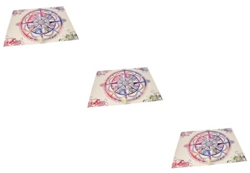 Alipis 3 Stücke Druck Strand Handtuch Mandragora Yoga Matte Runde Bikini Abdeckung 150x130cm Seide Stoff