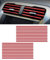 Flaconi 20PCS Auto Lüftungsschlitz Dekoration,auto zubehör deko,auto tuning innenraum,Auto Styling Zierleisten DIY Lüftungsgitter Innenausstattung Streifen,für die Meisten Lüftungsschlitze (Rot)