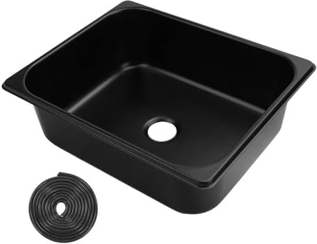 Évier de Camping-car en Acier Inoxydable, 320 X 260 X 100 Mm, évier de Cuisine de Camping-car en Acier Inoxydable, évier de Cuisine de Salle de Bain avec Sortie de 40 Mm pour