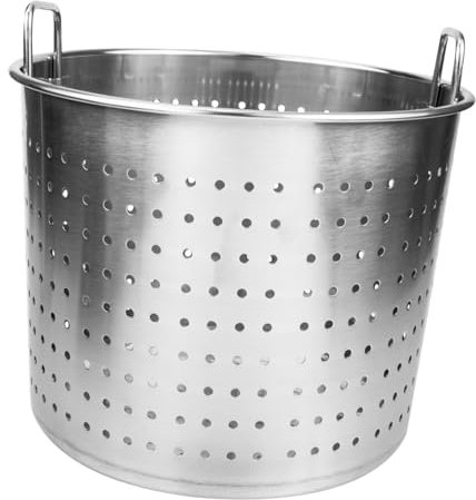 CRILSTYLEO Einkochtopf Aus Edelstahl Großer Langustentopf Schmortopf Aus Metall Kochwerkzeug Für Eintöpfe Topf Für Langes Garen Einfach Zu Reinigen Bedienen