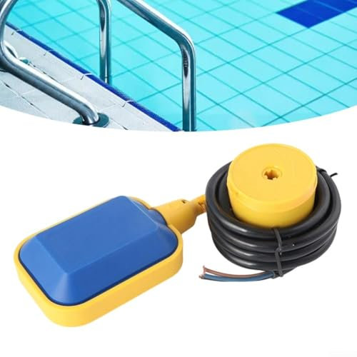 Schwimmerschalter, 250 V Wasserstandsregler, rechteckiger Schwimmschalter, einstellbar für präzise Steuerung, für Tauchpumpen (15 m)