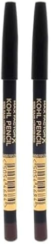 Max Factor, Matita Occhi Kohl Eyeliner Pencil, Kajal con Texture Ultra Morbida, 030 Brown, 1.2 g (Confezione da 2)