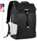 BMaoBBo Zaino da donna, impermeabile, arrotolabile, zaino da donna, per computer portatile, adatto per università, lavoro, viaggi, borsa quotidiana (nero), Nero , M