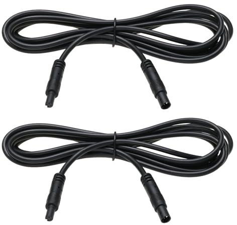 ECSiNG 2pcs Cable de Extensión para Cámara de Salpicadero de 4 Pines 2 M Macho A Hembra Adaptador de Cámara para Montaje en Coche Sistema de Monitoreo de Señal de Vídeo