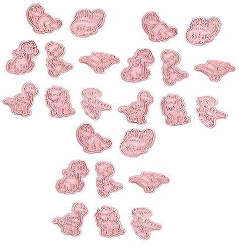 3 Ensembles Biscuit Moule Biscuits Biscuit Cookie Cutter Animal Mini Crêpe Moule Dinosaure Crêpes Moules Anniversaire Emporte-Pièce Cookie Valentine Cookie 8 pièces * 3 Ciieeo