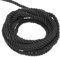 QUARKZMAN 3mm Cuerda Trenzada de Poliéster, 5m Largo Cordón Trenzado Decorativo de Poliéster 3 Capas Brillante para Manualidades DIY Bolsa de Regalo Cortinas Hogar Decoración, Negro