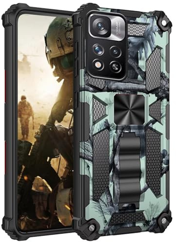xinyunew Hülle Schutzhülle für Xiaomi Redmi Note 11 Pro Plus 5G Rundumschutz Stoßfest Hülle Militärischer Vollschutz Handyhülle Schutzhülle Redmi Note 11 Pro Plus 5G Case Cover Product - Hell Grün