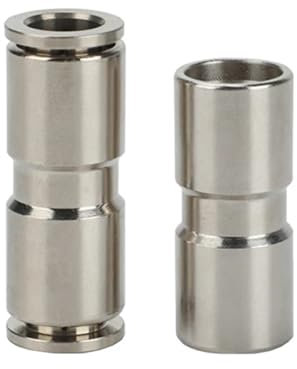1 Pieza de Acoplamiento rápido neumático de Metal de latón PU de Paso Recto de 4, 6, 8, 10, 12, 14 y 16 mm, Conector de Manguera de compresor de Aire de Alta presión(PU-12)