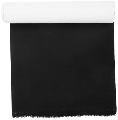 HOODANCOS Selbstklebender Buchumschlag geschenkverpackung bastelmaterial Stoff zum Umbinden von Büchern Buchcover-Material zum Selbermachen Abdeckung Bucheinband Buchbindebedarf Leinen Black