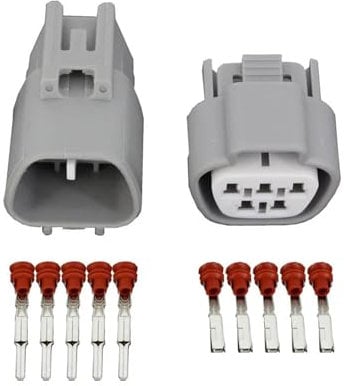 5-poliger wasserdichter Kfz-Anschluss, 5-polige Buchse und Stecker mit Anschlussklemme DJ7055Y-2.2-11/21(10 Sets)