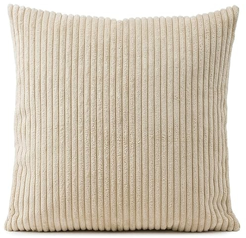 Gözze Kissenhülle Anafi Cordoptik 40 x 40 cm Creme Beige