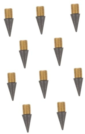 Puntas de Lápiz Eterno Reemplazables 10 Piezas, Aleación y Carbón Negro | Cabezal sin Tinta, Diseño Creativo, Ligero y Compacto, para Dibujo, Escritura y Uso Escolar