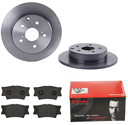 2 Bremsscheiben Voll 281 mm + Bremsbeläge Hinten von Brembo Voll (1420-55014) Bremsensatz Bremsanlage Bremsen-Kit,Bremsenset, Bremsscheiben, Bremsbeläge, Bremsen-Set, Beläge, Bremsbelag,