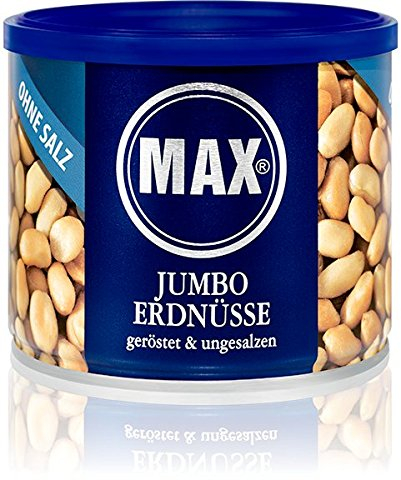 MAX JUMBO ERDNÜSSE - geröstet & ungesalzen (6er Karton)