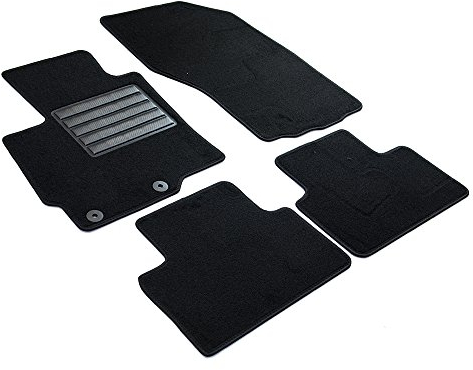 MDM SP-590 Fußmatten Velours Autoteppich passend für Citroen C4 Aircross 05.2012> / Mitsubishi ASX 05.2010> / Peugeot 4008 2012>, black