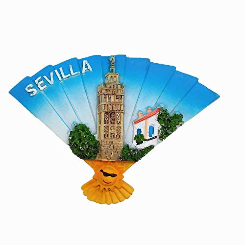 Sevilla Spanien 3D-Kühlschrankmagnet, Touristensouvenir, Geschenk, Heimküchendekoration, Magnetaufkleber, Sevilla Spanien Kühlschrankmagnet-Kollektion