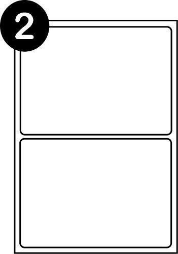 SmithPackaging A4 Self Adhesive Address Labels Sticker Paper, 2 Labels Per Sheet, 100 Sheets,199.6 x 143.5mm 200 Labels