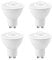 Luxvista 5W GU10 Led Bulbs with Motion Sensor, Warm Light 3000K Equivalent to 50W Incandescent Bulb, Auto On/Off PIR Infrared Detection Lamp, for Porch, Garage (4-Pack, Not Dimmable)