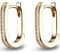 JETTE Damen-Creolen 925er Silber 28 Zirkonia One Size, Gold 32015356