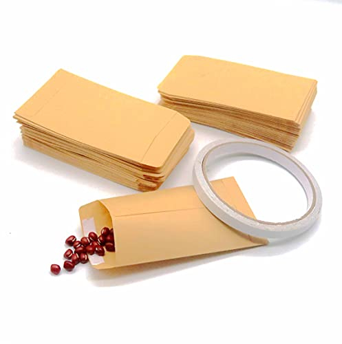 120 Stück Kleine Samentütchen,Geschenktütchen,Papiertüte für Freudentränen als Taschentuchhalter zur Hochzeit,Verpackung Kleinteile,Blumensamen,Tütchen für Gastgeschenke Hochzeit Adventskalender