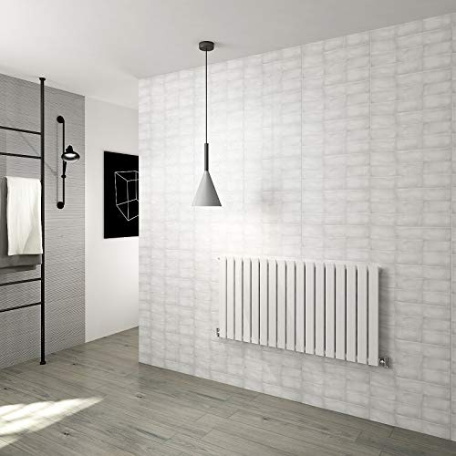 Horizontal Flat Panel Designer Radiator Central Heating White Rads Single 600x1156mm