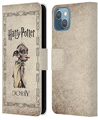 Head Case Designs Officially Licensed Harry Potter Dobby House Elf Creature Chamber Of Secrets II Leather Book Wallet Case Cover Compatible With Apple iPhone 13