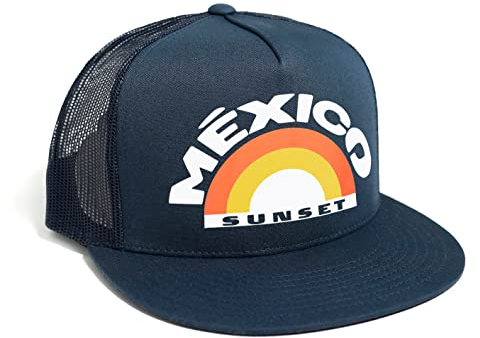 DEPARTED Herren Mesh Trucker Hat mit Print/Motiv - Snapback Cap - No. 256, Coastal Navy