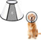 WYFCR Pet Cone Recovery, Großer Hund Einstellbare Elizabeth Recovery Schutzhalsband, Anti-Biss Leck Sicherheit Nackenbezug, für nach der Operation Wundheilung, Trimmen Nägel, (Halsumfang 33-38cm)