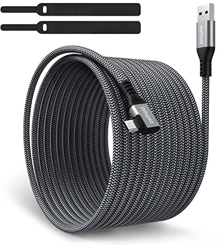 Verbindungskabel Kompatibel für Oculus Quest 2, owlhold USB 3.1 auf USB C Kabel 5 Gbit/s, Verbindungskabel 5M Kompatibel mit Oculus/Meta Quest 2 Zubehör VR-Headset