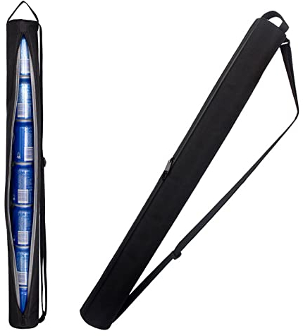 Golf Bag Kühler, 7 Dosen Bierhülle, Golf Kühlhülle, Isolierte Kühltasche mit Abnehmbarem Schultergurt, Auslaufsichere Getränkeaufbewahrung, Tolle Kühlschlinge für Golfer, Bierliebhaber, Schwarz