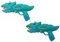 Quickdraw 2 x Dinosaurier Wasserpistolen für Kinder, Pool & Strand, Pump Action Spielzeug Wasser Pistole, 30 cm Super Soaker Blaster