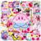 Kirby Pegatinas de 50 piezas de dibujos animados lindo Game Kirby Stickers para ordenador portátil monopatín, resistente al agua, diseño de moda y esthetic pegatinas para adolescentes y niños