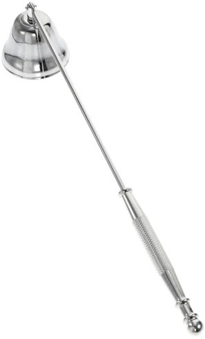 FOMIYES Kerzenlöscher, Silber- Kerzenlöscher, Kerzenlöscher aus Edelstahl, Kerzenlöscher Klein für Kerzenliebhaber (3,7 * 24,6CM)